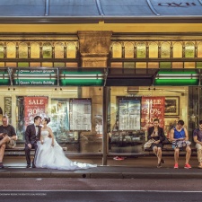 professional pre-wedding photography at Sydney澳洲悉尼婚纱照 QVB
